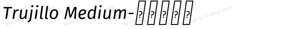 Trujillo Medium字体转换